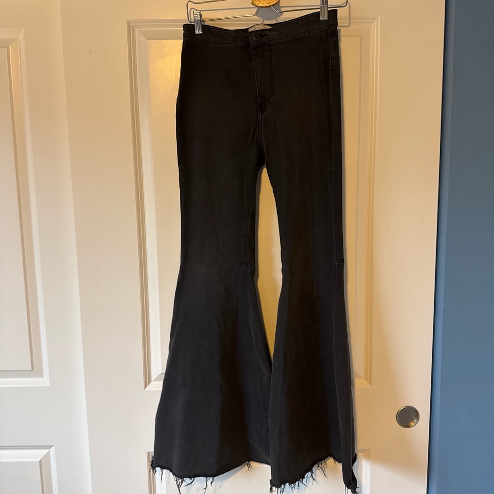 Free People Black Flare Pants